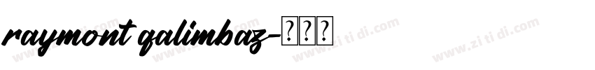 raymont qalimbaz字体转换